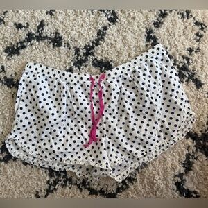 Gap PJ/Lounge Polka Dot  Shorts with Pink Drawstring Size L